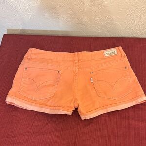 Levi's Vibrant Orange Jean Shorts